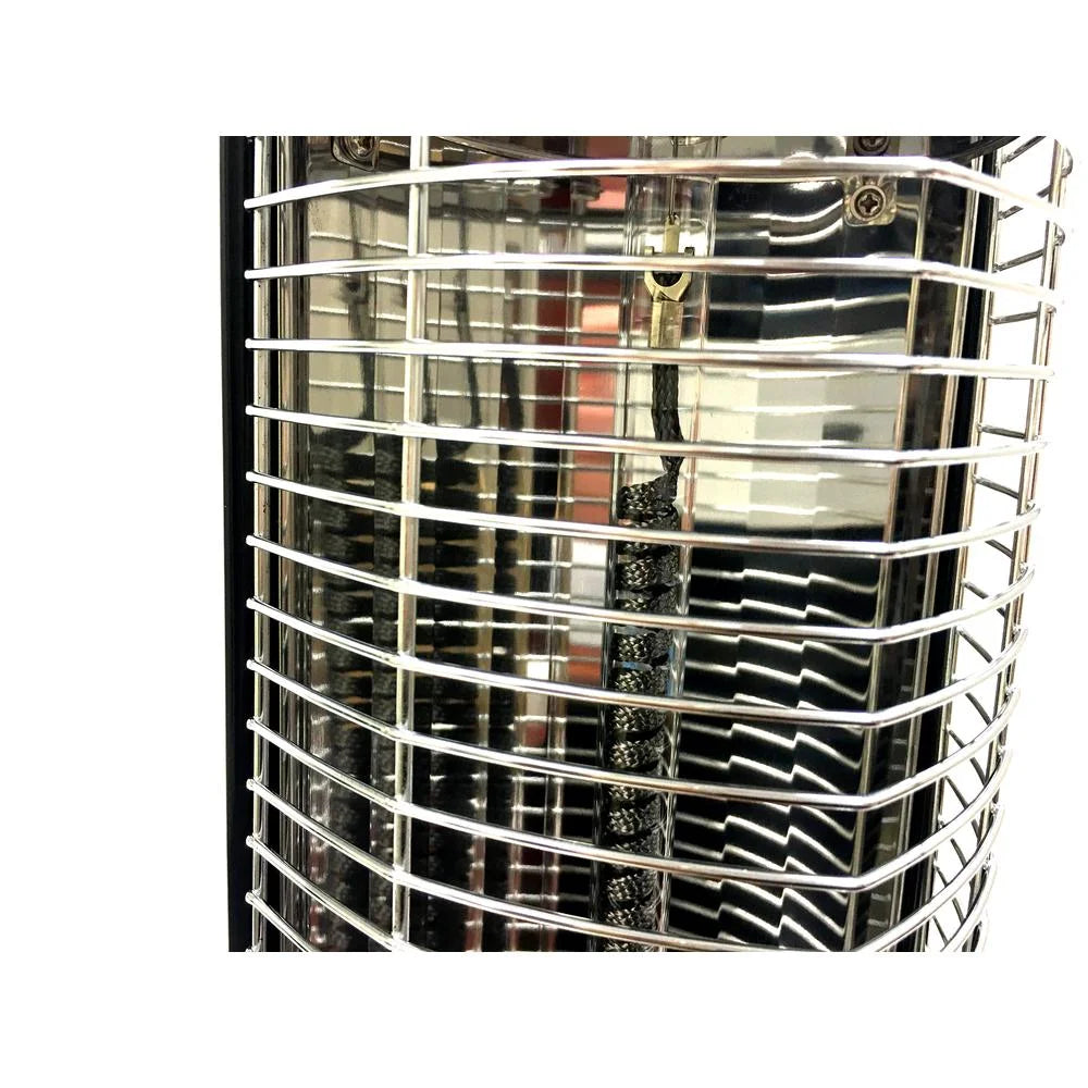 Black 1200W Oscillating Infrared Electric Outdoor Heater D524272
