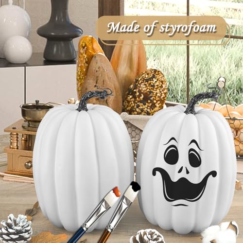 8 Inch 2PCS Orange Artificial Pumpkins X251