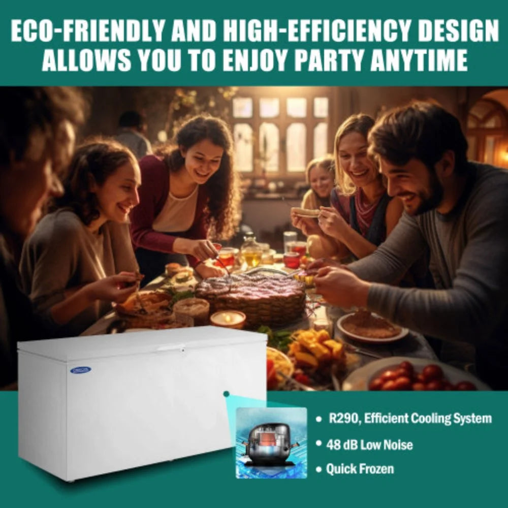 20.1 Cu.ft White Steel Chest Freezer C665
