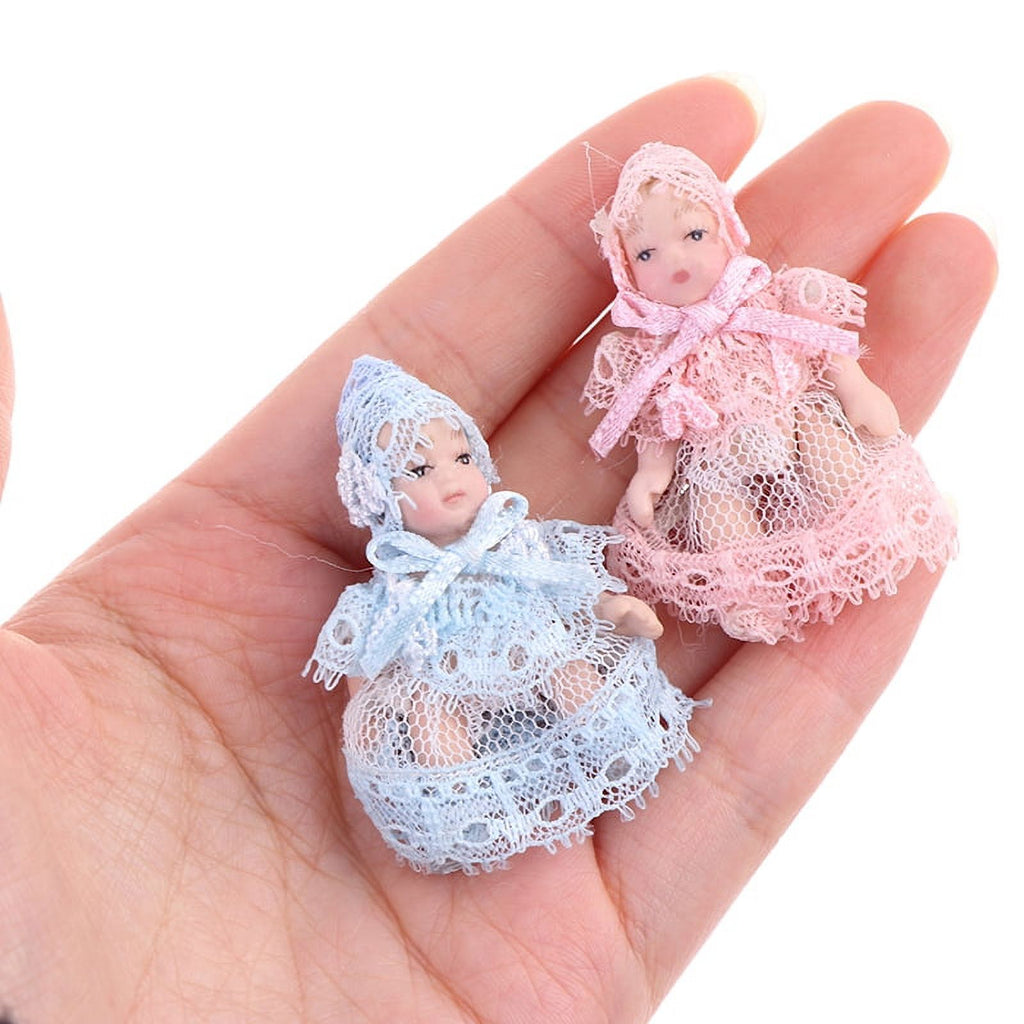 1:12 Dollhouse Miniature Baby Doll People Model Body Joints Moveable Doll R22357