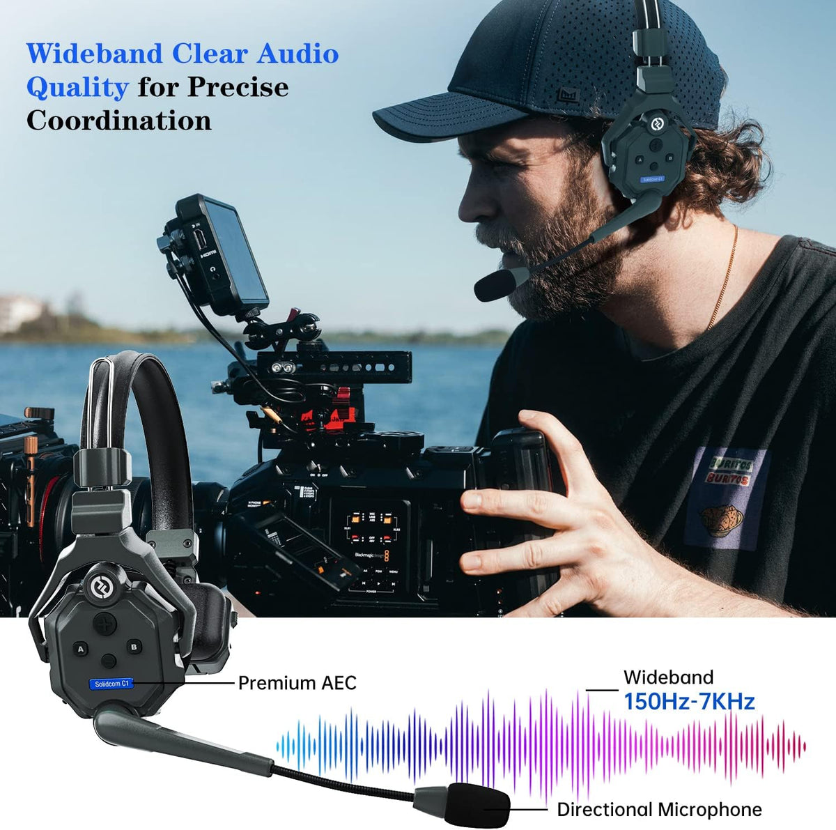 6-Person Full Duplex Wireless Headset Intercom System S40187