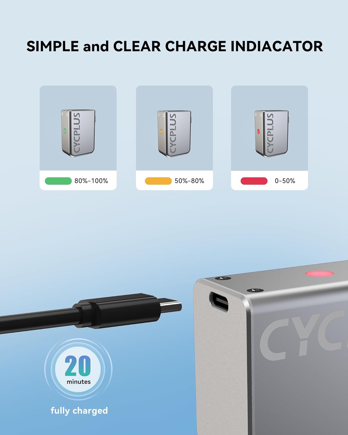 Tiny Portable Electric Bicycle Pump with Type-C Rechargeable Battery U20938