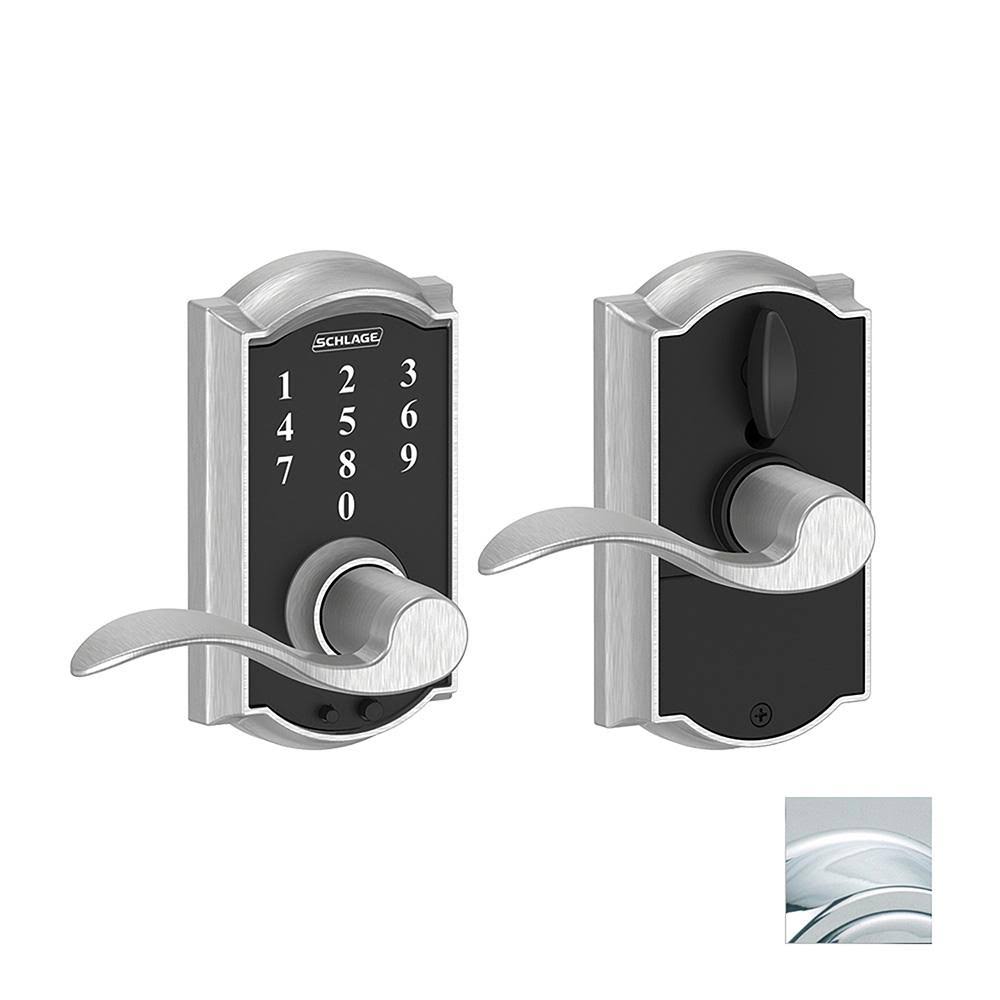 Bright Chrome Touch Lock with Accent Lever N842