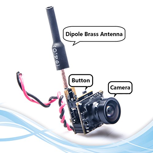 Micro AIO Camera with FPV Transmitter and Dipole Brass Antenna for FPV Quadcopter Drone J7247