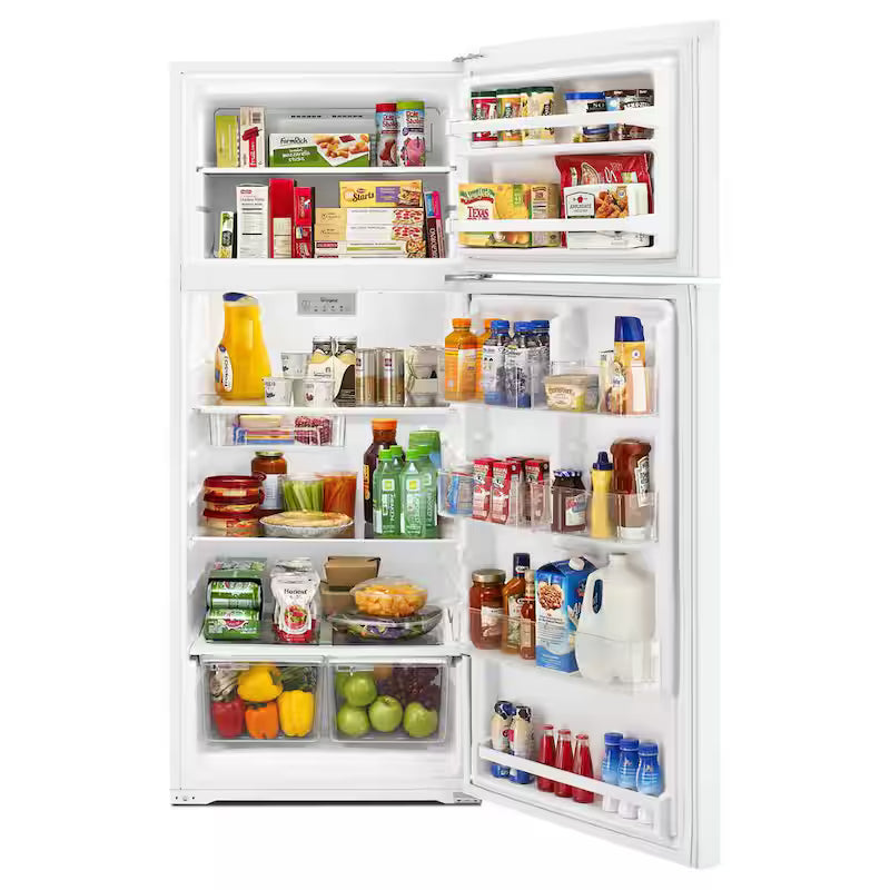 Built-In Top Freezer Refrigerator in White U885
