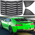 Matte Black Rear Side Window Louvers Sun Shade Cover for Chevrolet Camaro 2016-2021 U9648