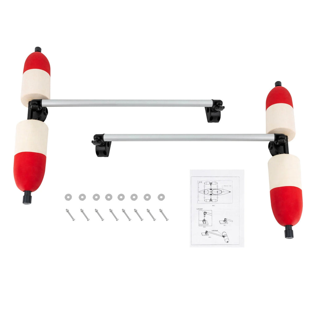 Kayak Canoe PVC Aluminum Stabilizer System Outrigger Arms Fishing Kit K566