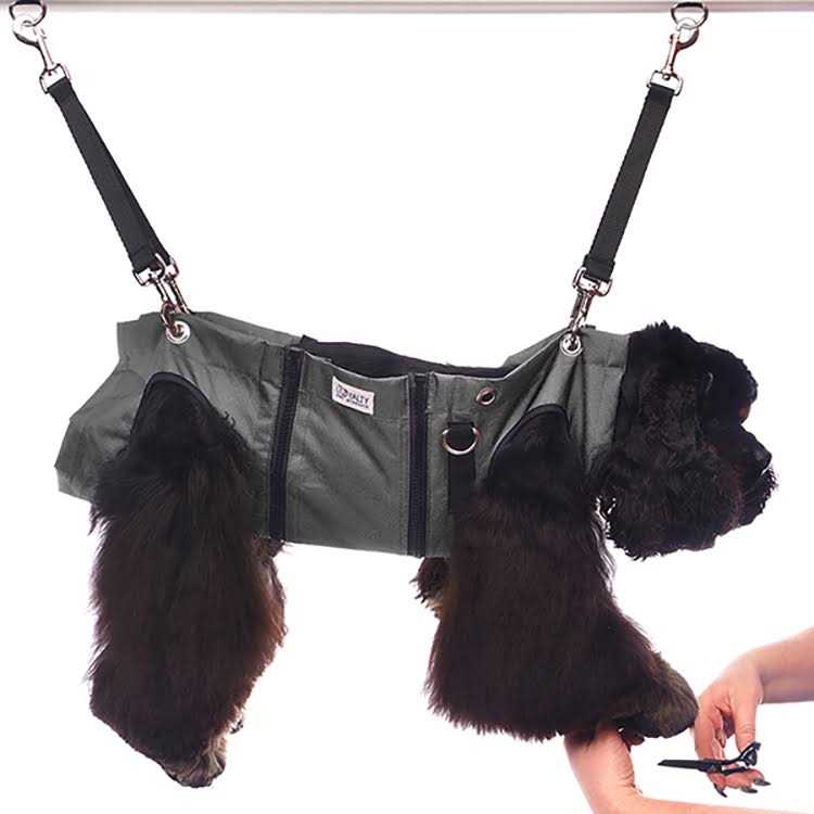 Black Pet Nail Grooming Hammock A624