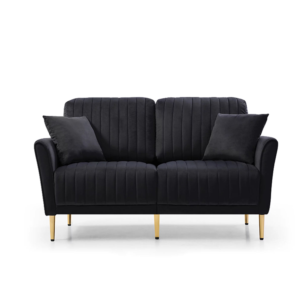 Black Velvet Loveseat I72389