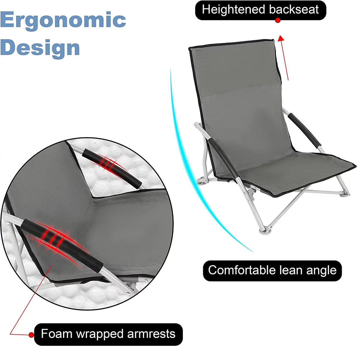 Folding Camping Chair with Carry Bag P4957