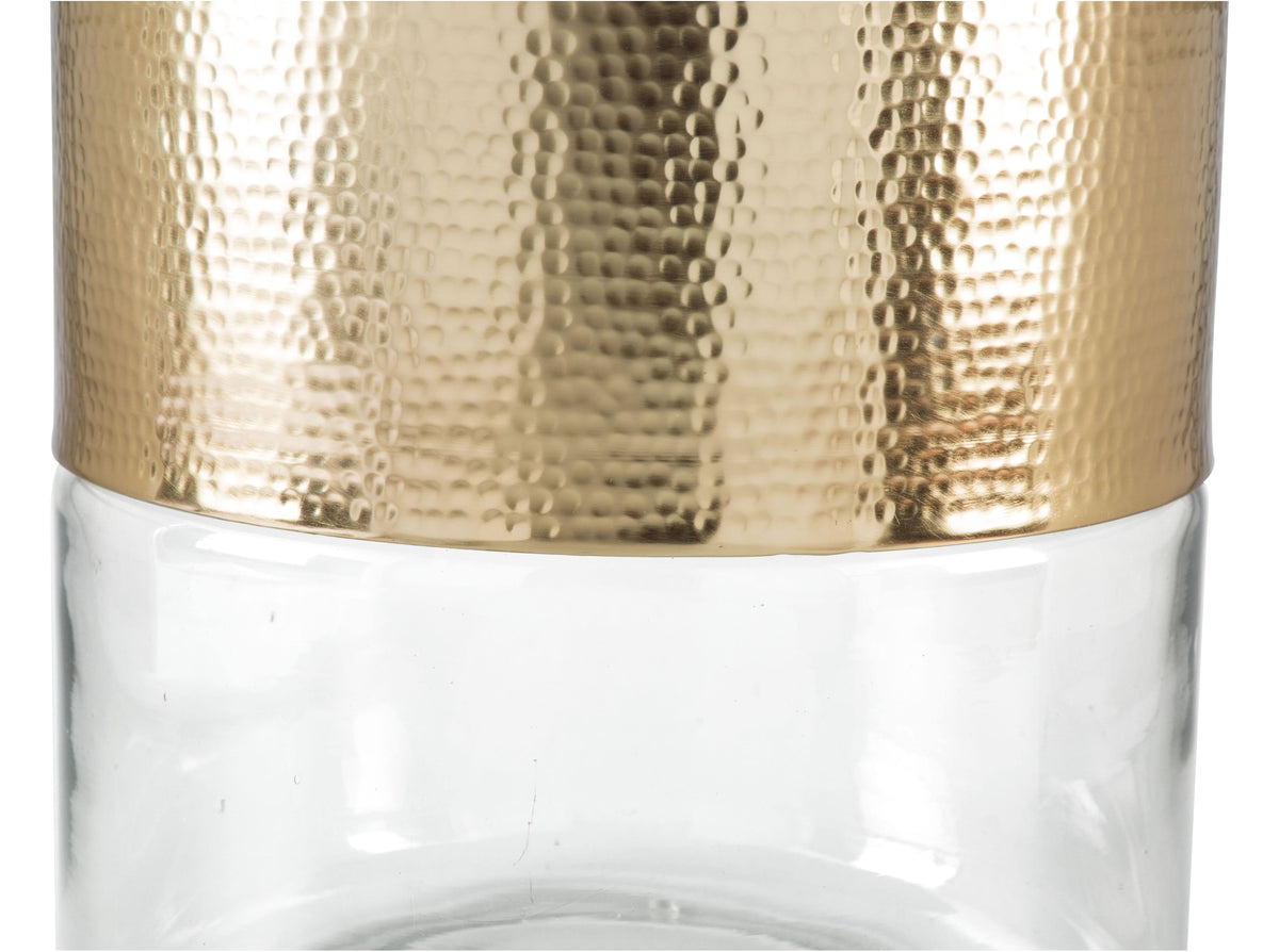 Clear & Gold Side Table F149278