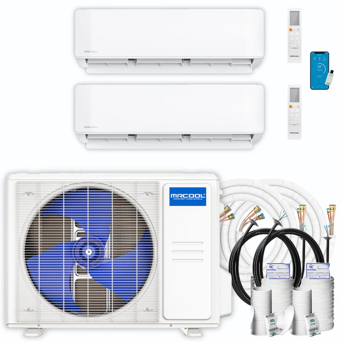 30,000 BTU 2 Zone Ductless Mini Split Air Conditioner and Heat Pump R123815