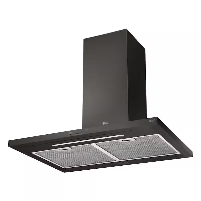 36 in. Smart Wall Mount Range Hood Black Stainless Steel Y3401