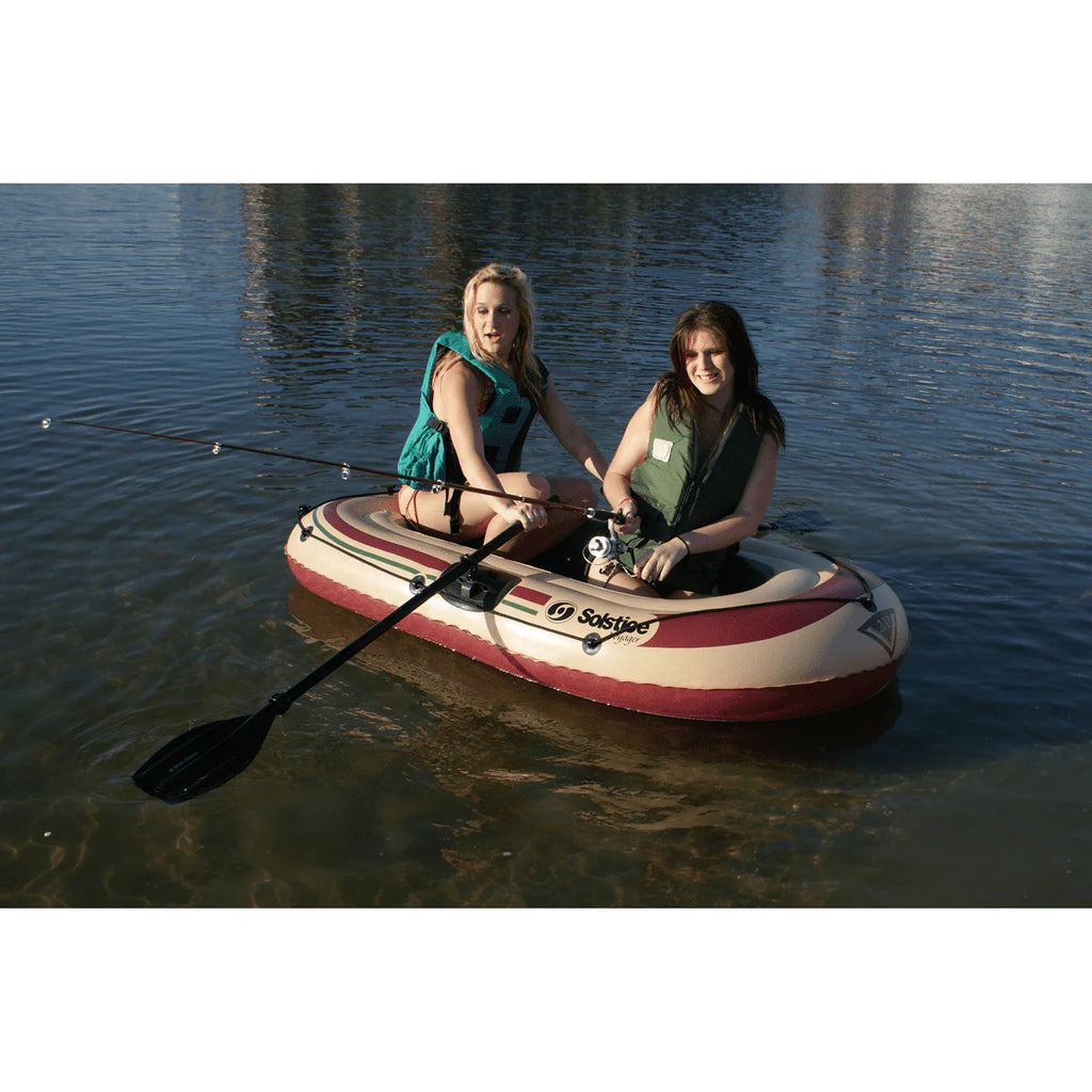 3-Person Inflatable Fishing Boat Kit with Oars and Pump F6928