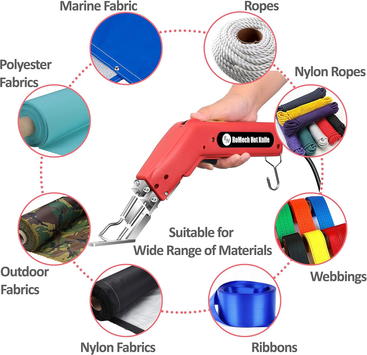 Rope Cutter Electric Hot Knife with Replacement Parts P23366