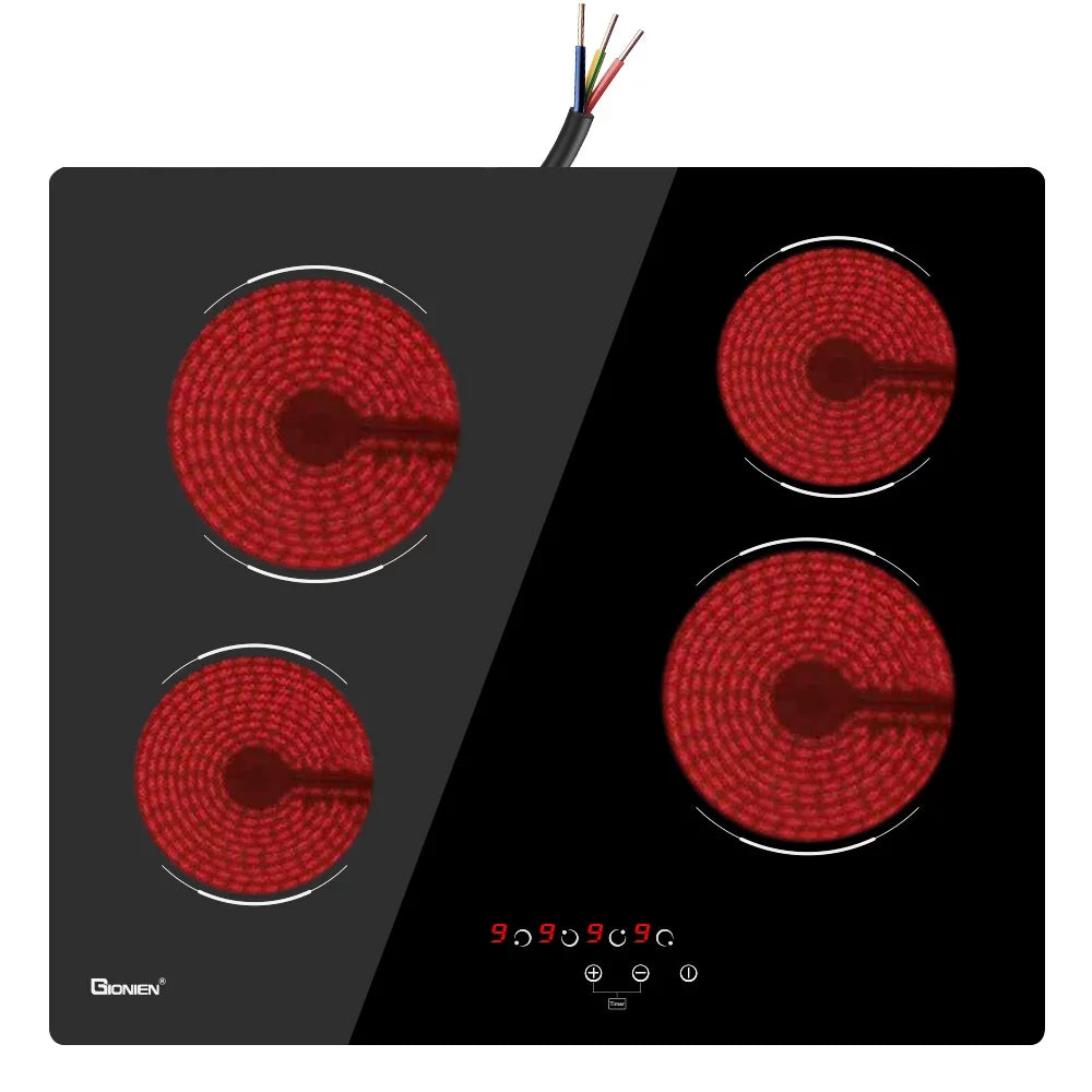 2 Burner Electric Cooktop, 12 Inch Ceramic Cooktop, 3000W O24759