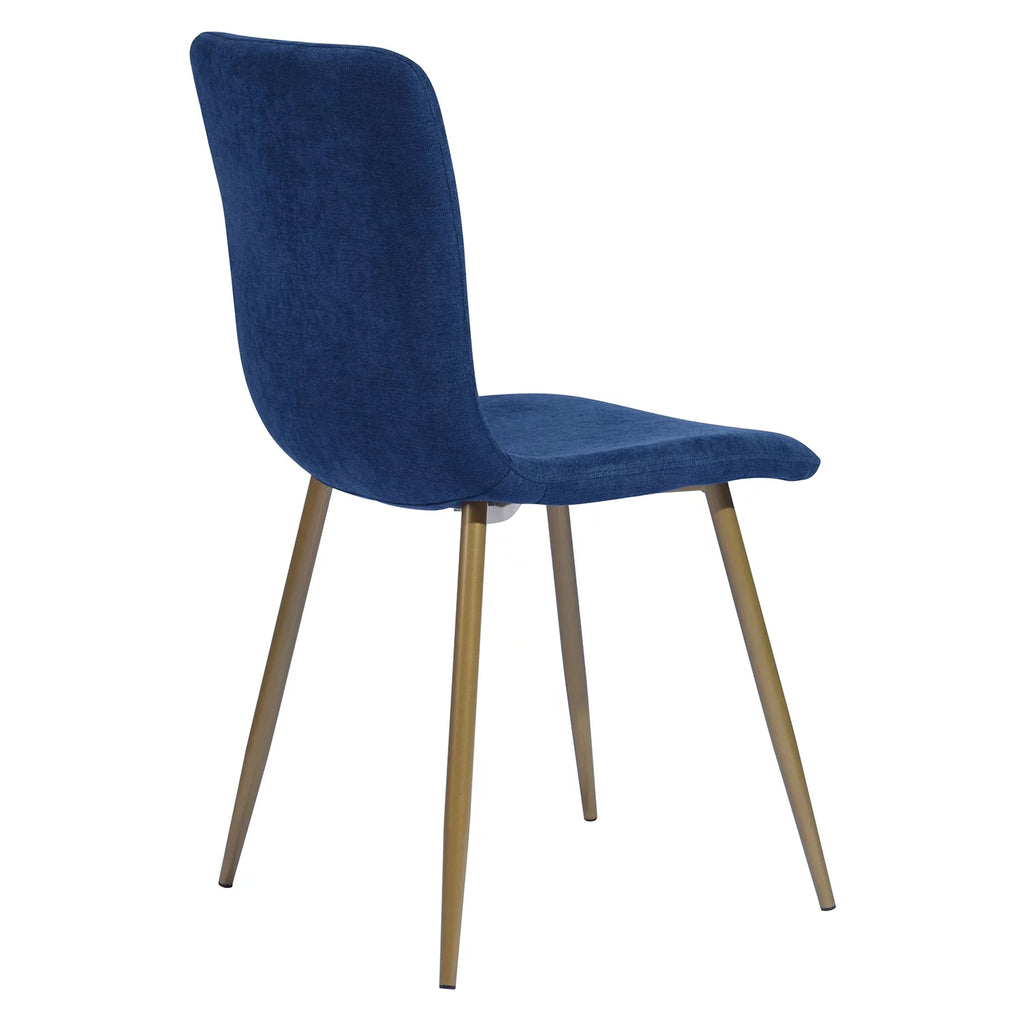 Navy Blue Velvet Dining Chairs Set of 4 J1965