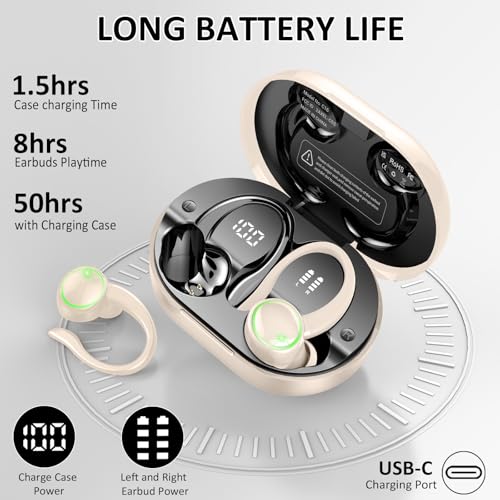 Wireless Bluetooth 5.4 Earbuds with ENC Noise Cancelling Mic, IP7 Waterproof X592