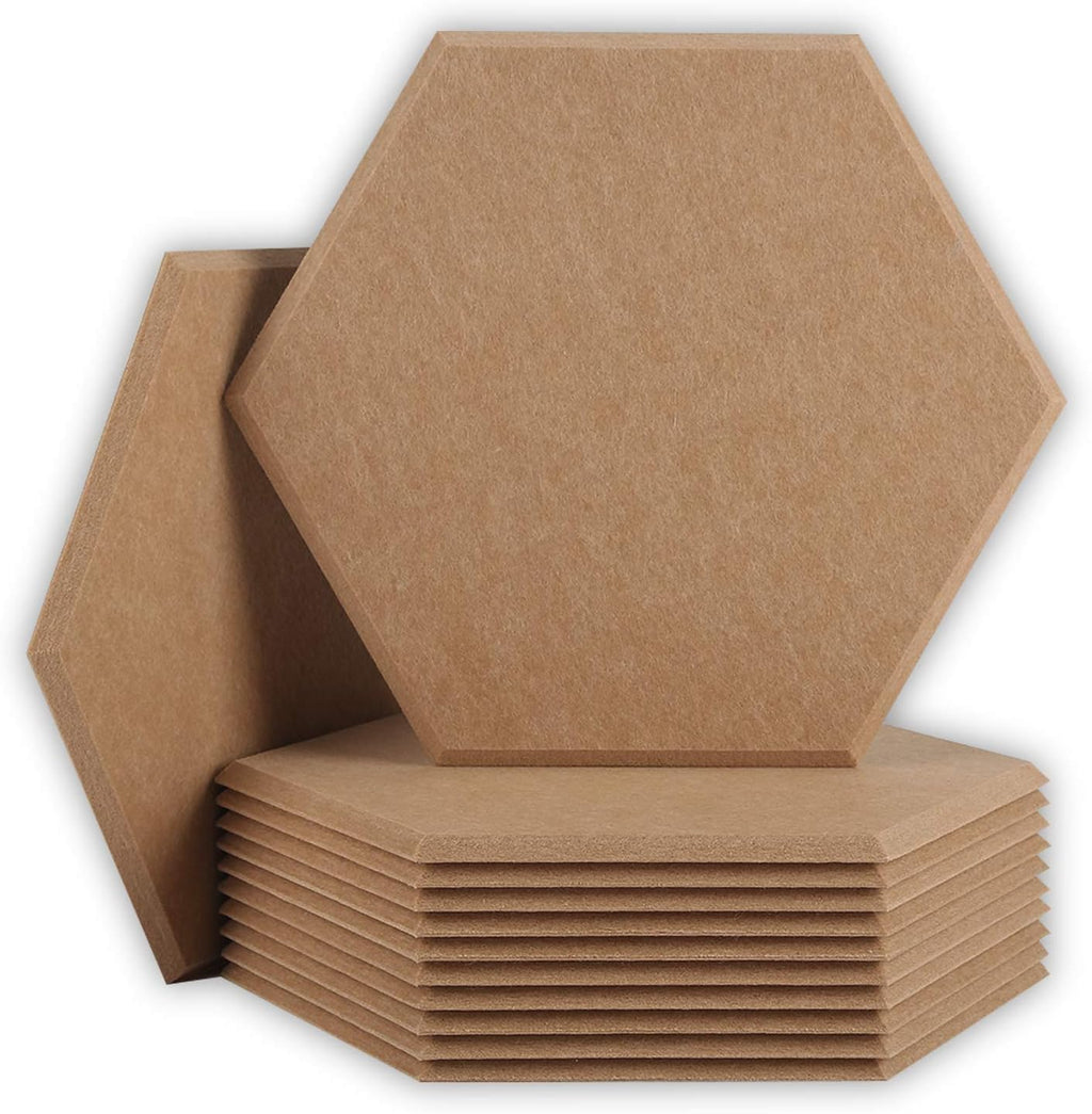 Hexagon Acoustic Panels 14 x 13 x 0.4 inches 12 Pack S1272