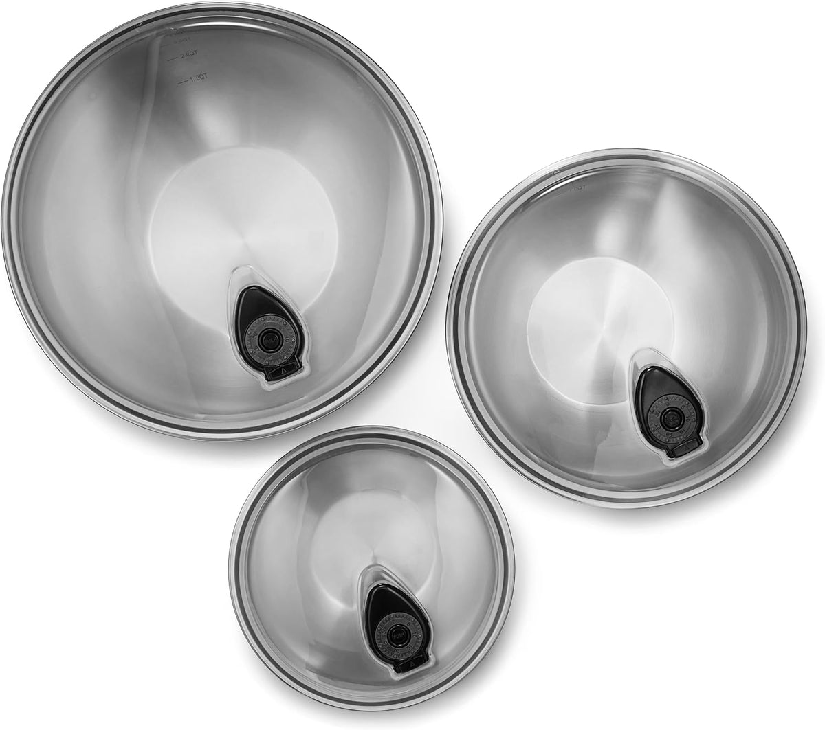 3-Piece Stainless Steel Mixing Bowl Set with Lids S840494