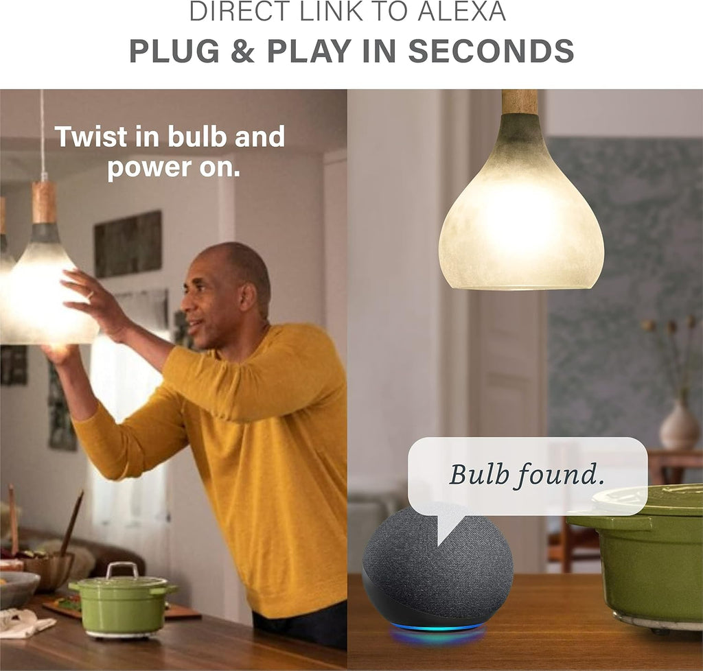 Alexa Light Bulb, Color Changing, E26 60W Equivalent, 2-Pack M746