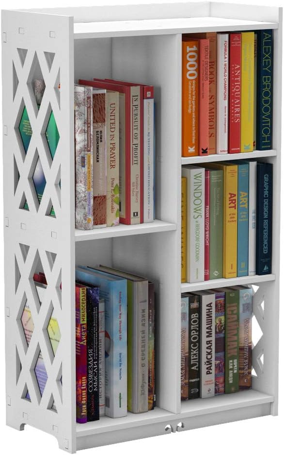 White 5 Cube Open Shelf Bookcase W501254