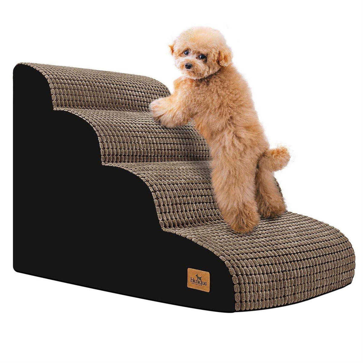 4-Step Corduroy Non-Slip High Density Foam Dog Steps C4333