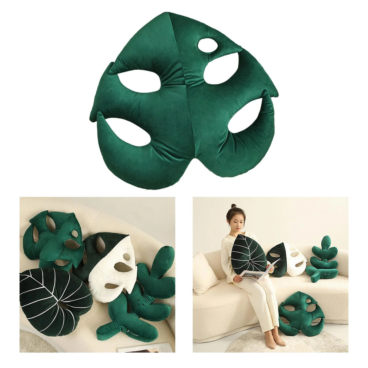 Leaf Throw Pillow Plant Leaves Cushion T192558
