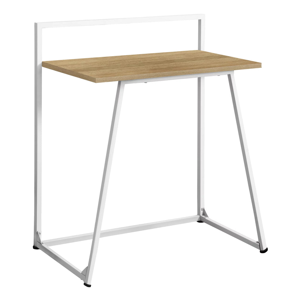 Small Wood-Look Metal Computer Desk O686