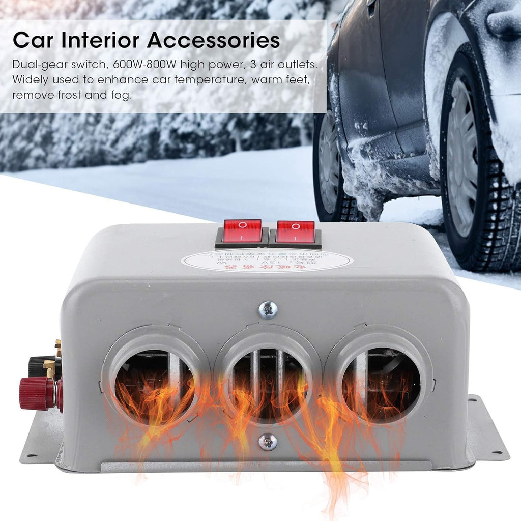 12V Compact Car Heater 3 Hole 600W-800W L645864