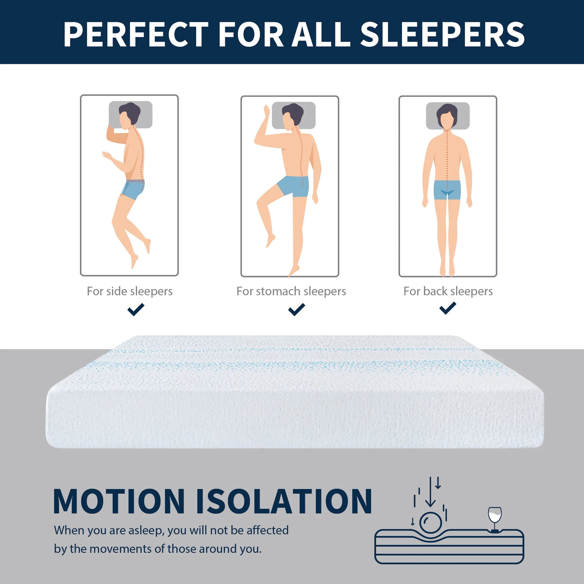 Twin Size Memory Foam Mattress K630