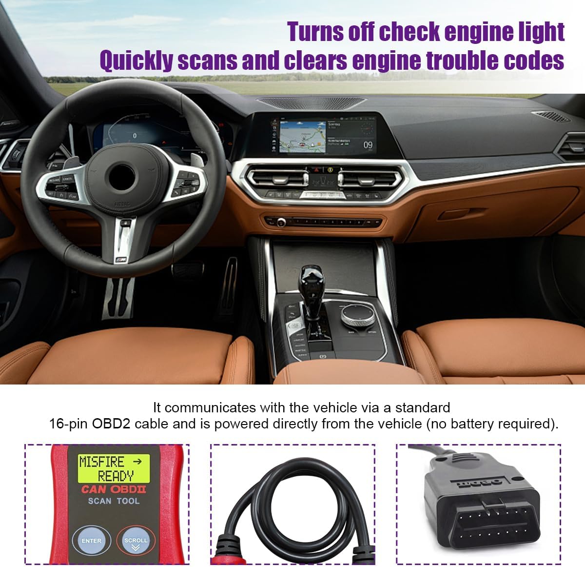 OBD2 Scanner Code Reader Diagnostic Scan Tool P291415