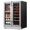 24 inch Dual Zone Wine Cooler Beverage Refrigerator Q205