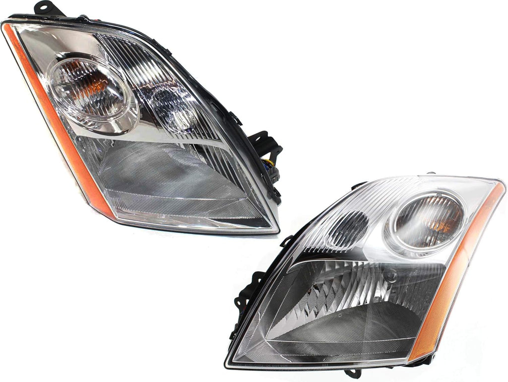 Headlight Set for 2007-2009 Nissan Sentra Halogen F2016