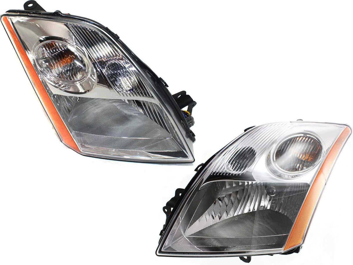 Headlight Set for 2007-2009 Nissan Sentra Halogen F2016