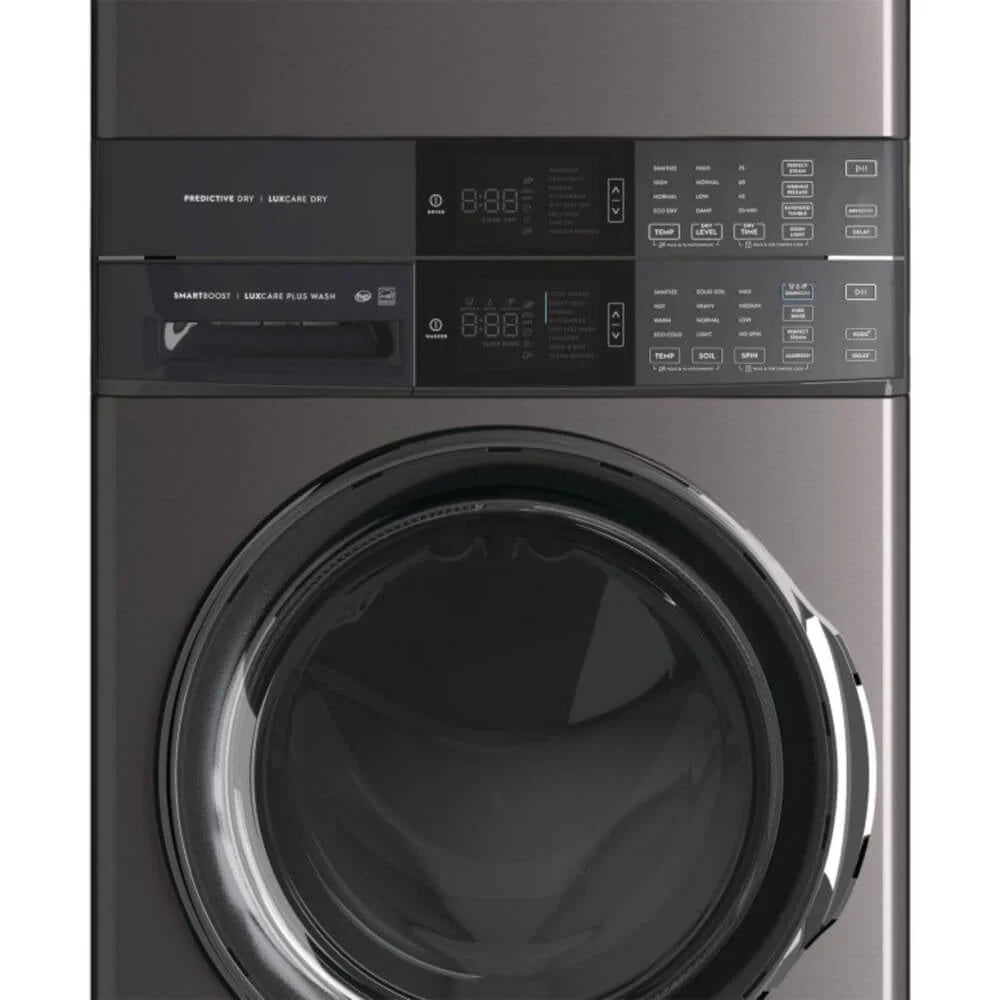 4.5 Cu. Ft. Washer 8 Cu. Ft. Dryer Electric Stacked Laundry Center E9075