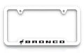 White Plastic License Plate Frame P30011