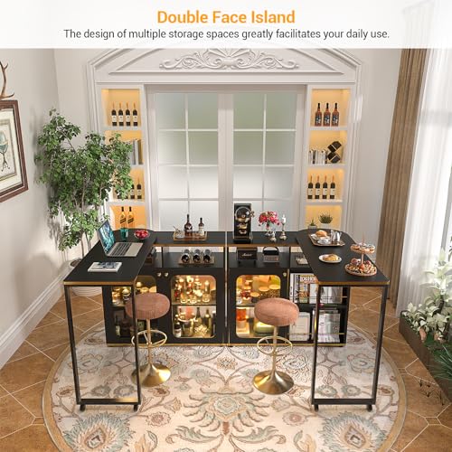 White Oak 59" Dining Table with LED Light E610999