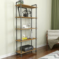 5-Tier Pine and Metal Etagere Bookcase J295995