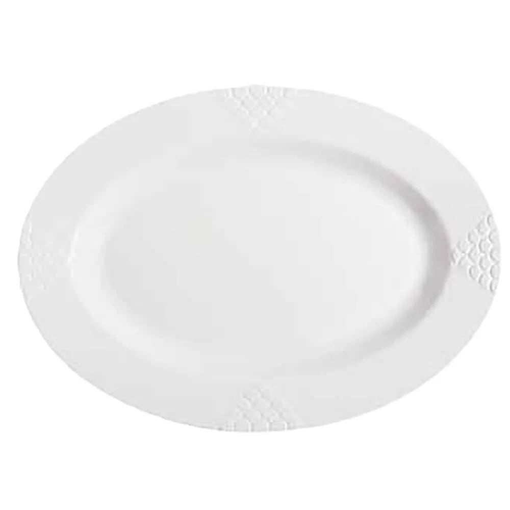 White Oval Platter W2786