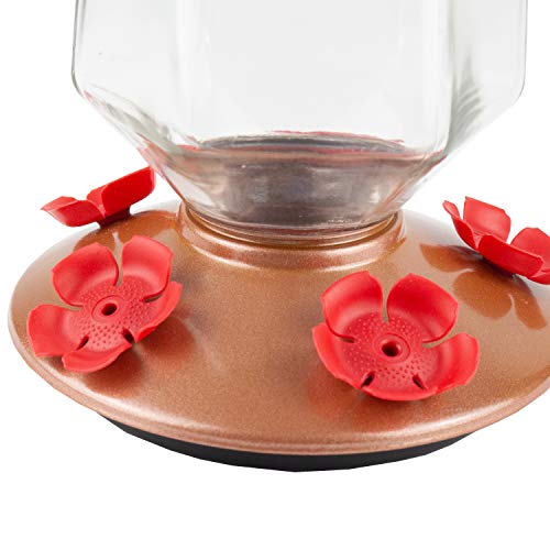 Bronze Glass Hummingbird Feeder 28 oz D499