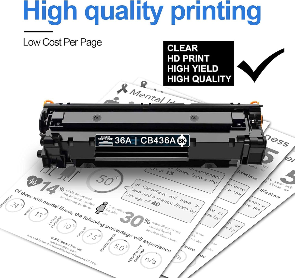 Black 4 Pack Toner Cartridge M4646