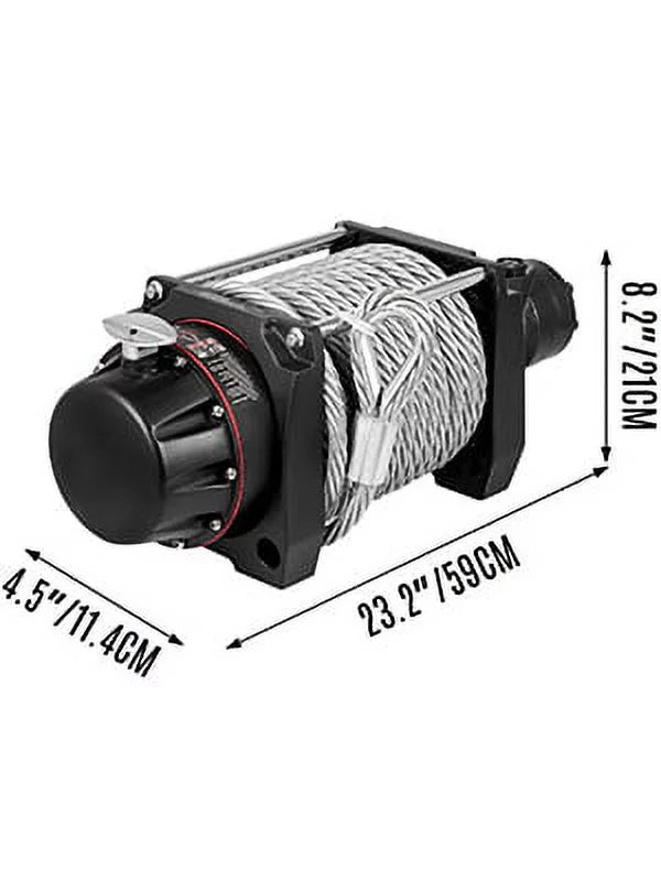 Hydraulic Winch 20000lbs Steel Cable Winch K78877