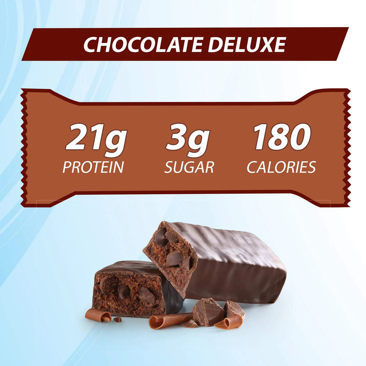Chocolate Deluxe Protein Bars, 1.76 oz, 12 Count N72496
