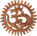 Brown Hand Crafted Suar Wood Relief Panel D60319