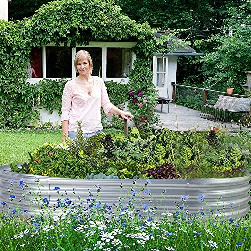 2Pcs Galvanized Raised Garden Bed Kit U8824
