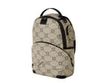 Beige Black Backpack Q6715