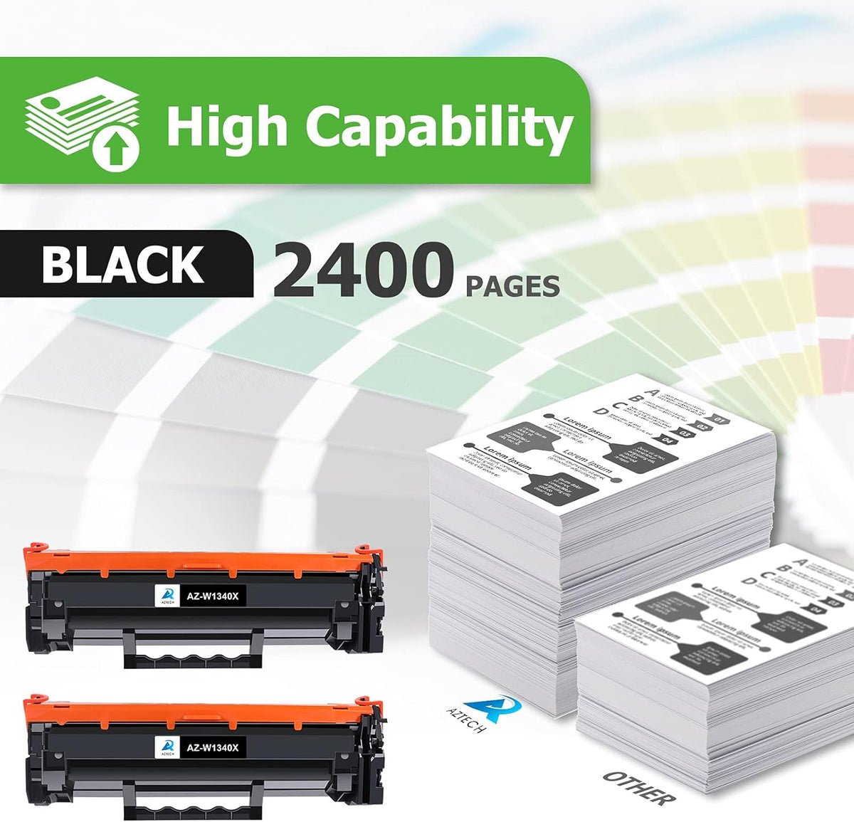 Compatible Toner Cartridge Replacement Black 2-Pack E8544