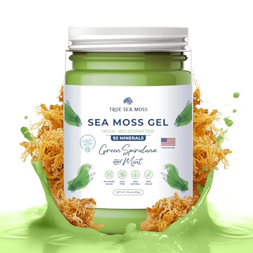 Wildcrafted Irish Sea Moss Gel Green Spirulina U5226