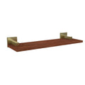 Solid IPE Ironwood Shelf Satin Brass C92145